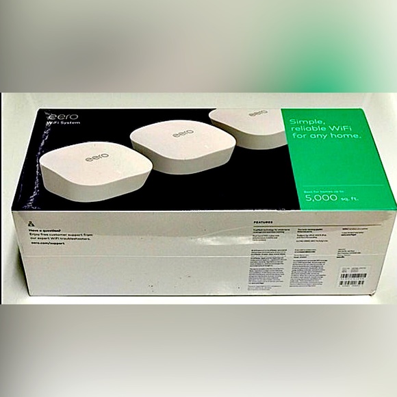 3 Pack eero Mesh WiFi System Router Replacement for Whole Home Coverage - Picture 1 of 10